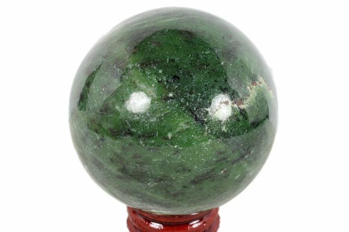 Polished Jade (Nephrite) Sphere - Afghanistan #187924